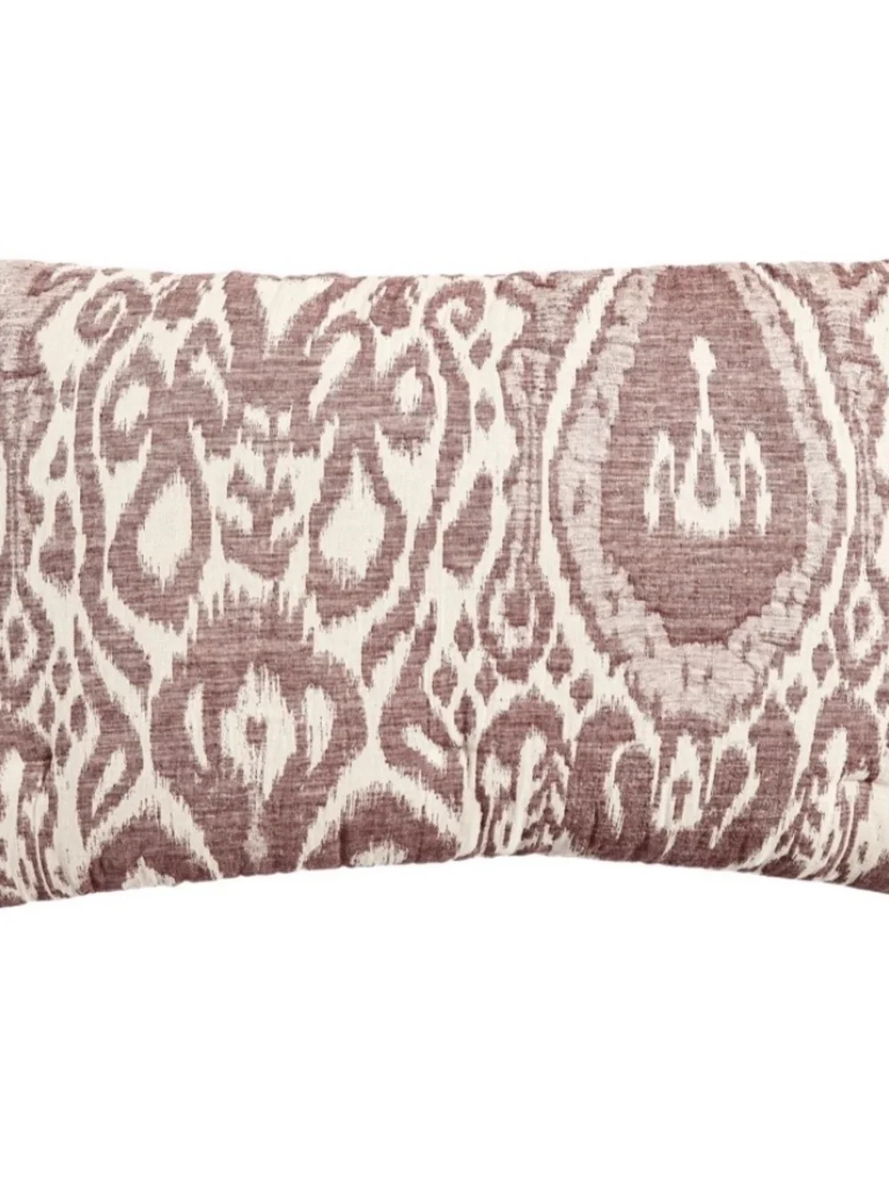 New Pottery Barn Ikat Jacquard Reversible Comforter Sham Fig Multi King #2967R